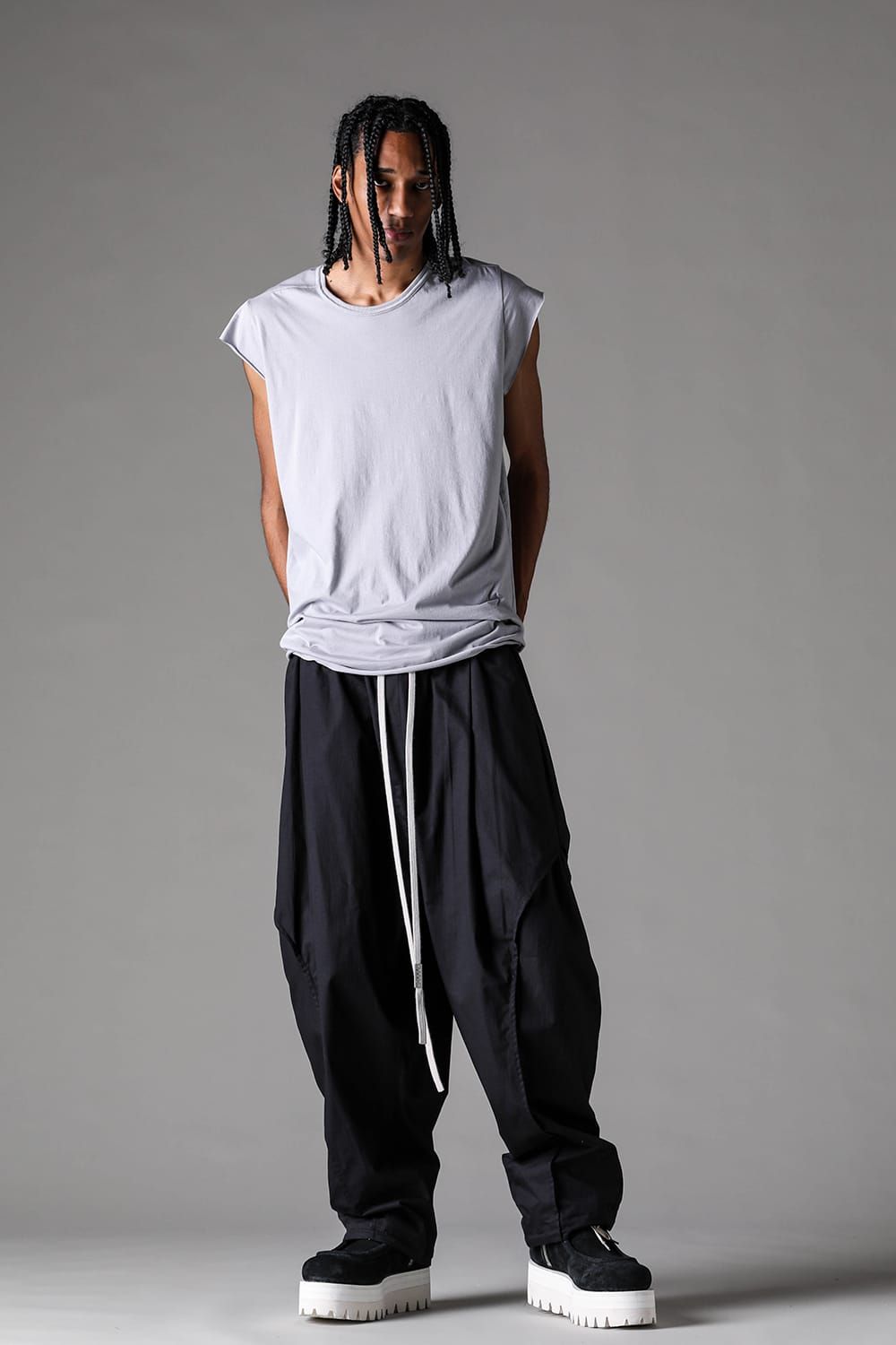 《2027SS先行予約》Albini Airy Tank Top"Black / Sage Green / Brown / L.Grey / White" /  アルビニエアリータンクトップ"ブラック /セージグリーン /ブラウン /ライトグレー/ホワイト"