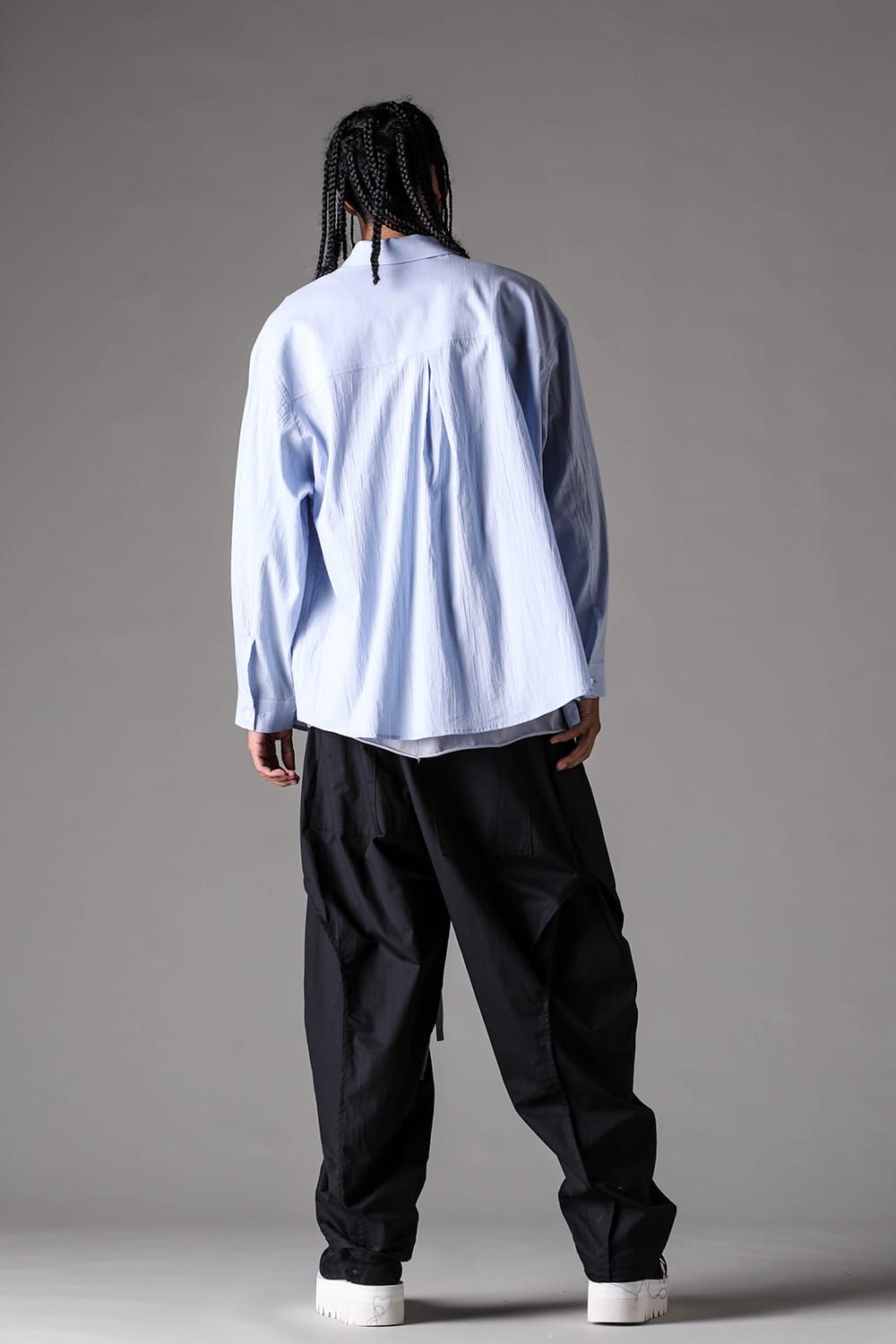 《2027SS先行予約》Over Sized Shirts"Black / Blue /L.Pink / Ivory" / オーバーサイズシャツ "ブラック / ブルー / ライトピンク /アイボリー"