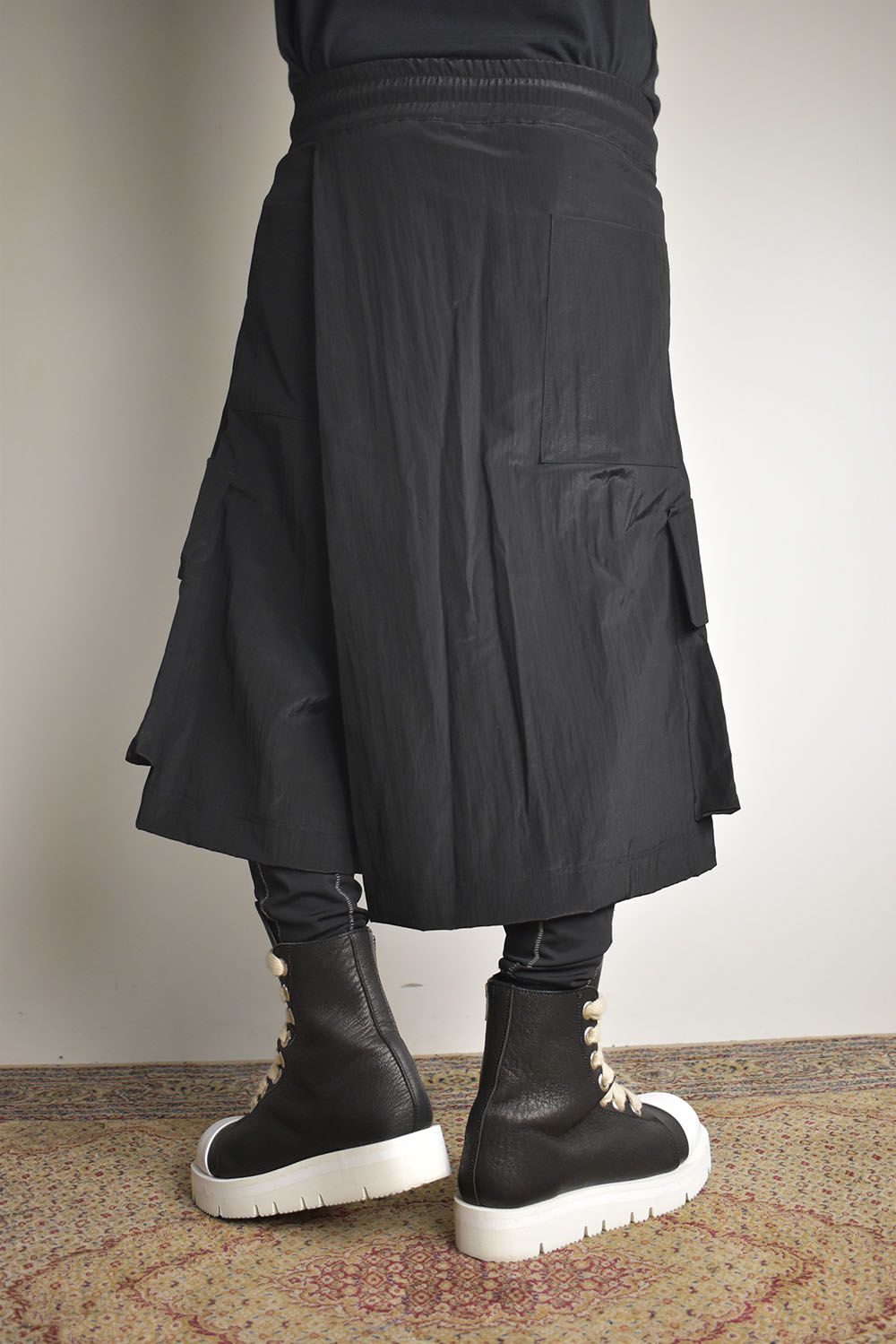 Skirt Shorts"Black / Cream" /スカートショーツ"ブラック/クリーム"