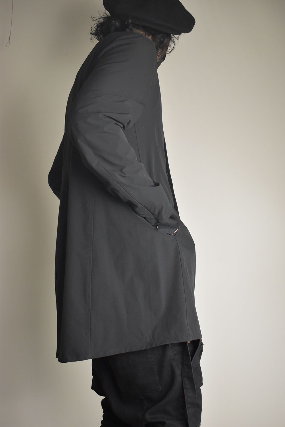 Anorak Jerseey Coat"Black" / アノラックジャージーコート"ブラック"