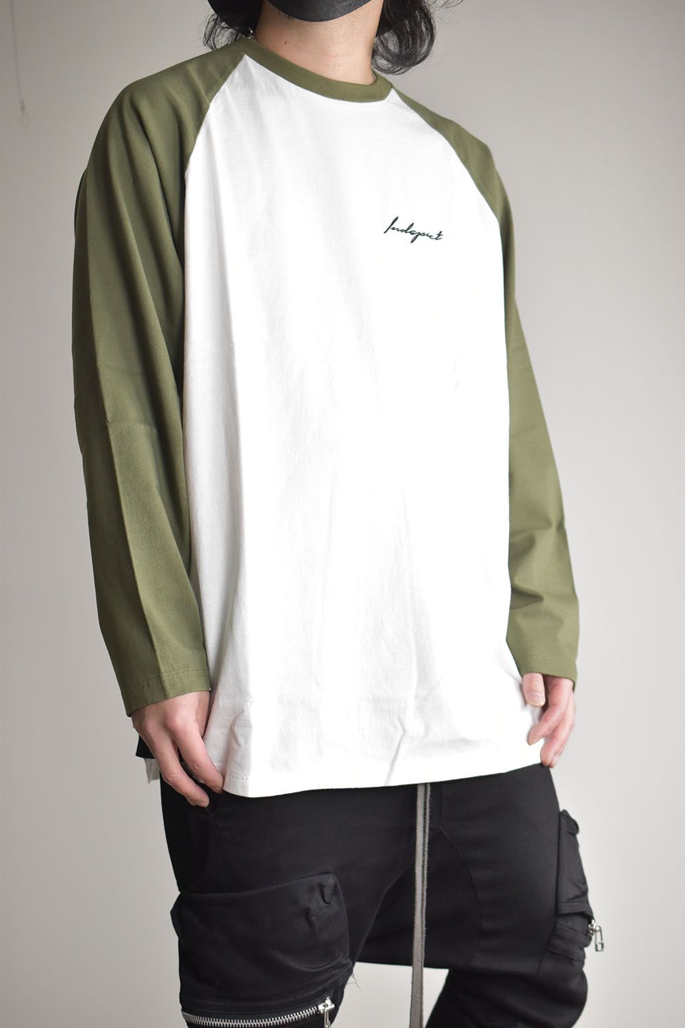 Bi Color Ragran L/S Tee"Green"/バイカラーラグランロングスリーブTee"グリーン"