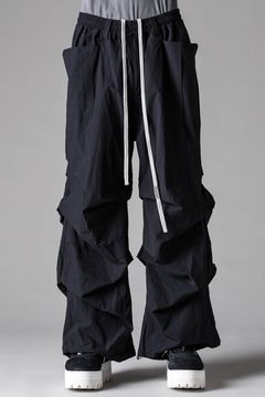 《2027SS先行予約》Tuck Wide Pants "Black / L.Grey" / タックワイドパンツ"ブラック/ライトグレー"