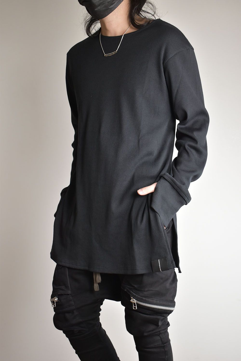 Base Layer Round Neck"Black"/ベースレイヤーラウンドネック"ブラック"