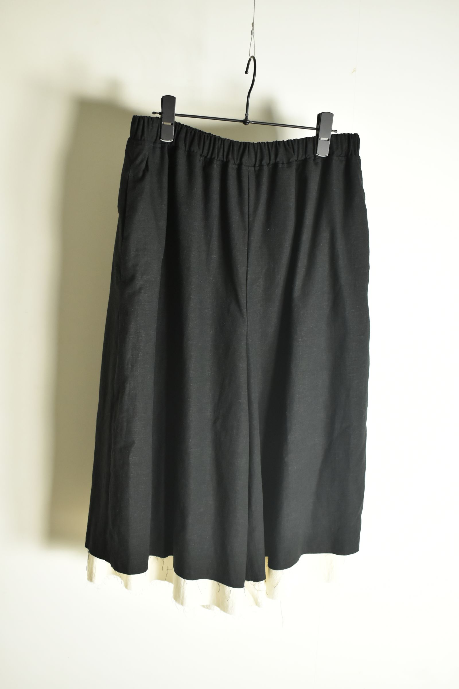 Layerd Easy Half Pants"Black" / レイヤードイージーハーフパンツ"ブラック"