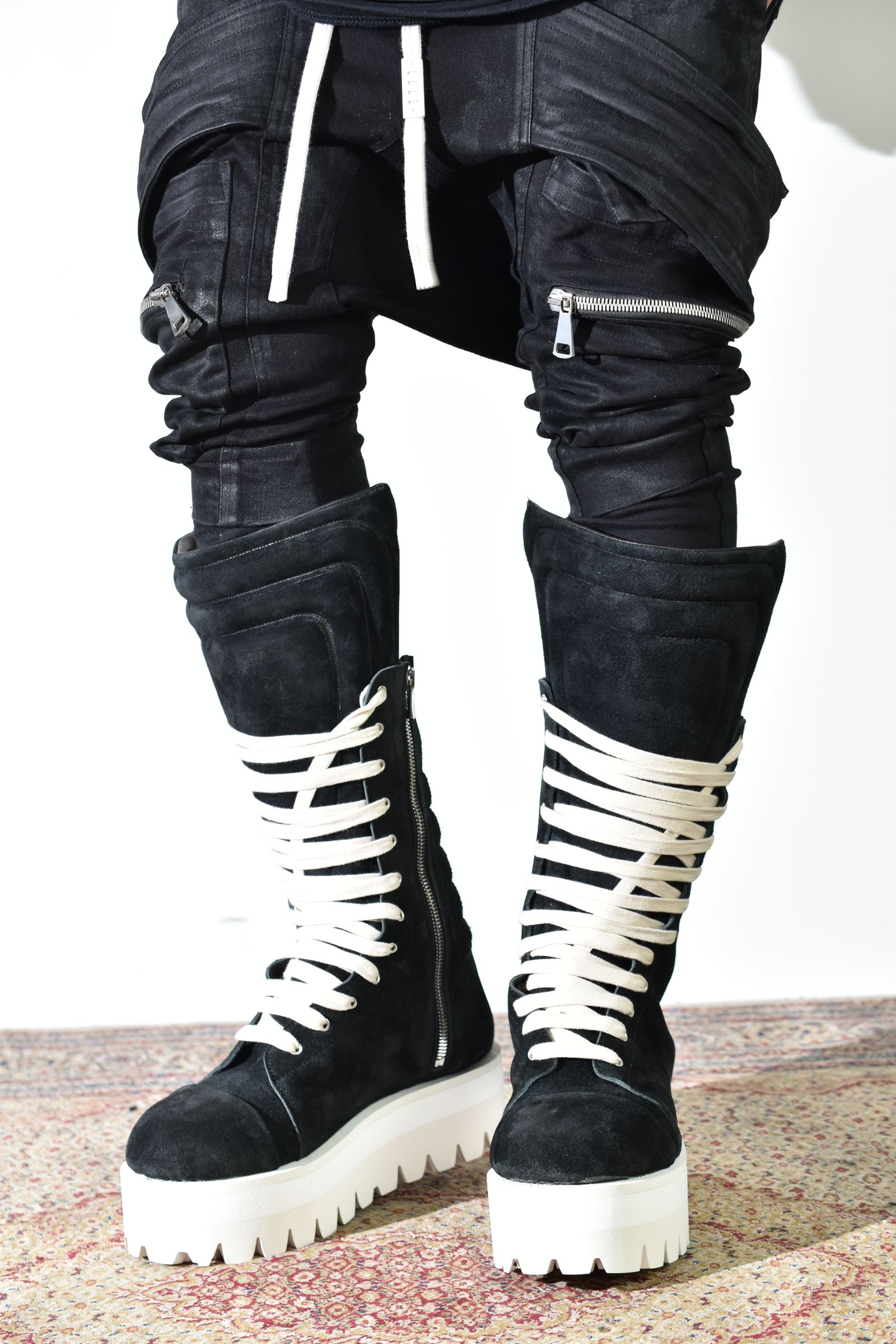 Torqe High Boots"Black × White" / トルクハイブーツ"ブラック×ホワイト"