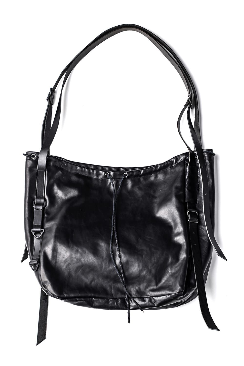 Horse Leather Shoulder Bag"Black" / ホースレザーショルダーバッグ"ブラック"