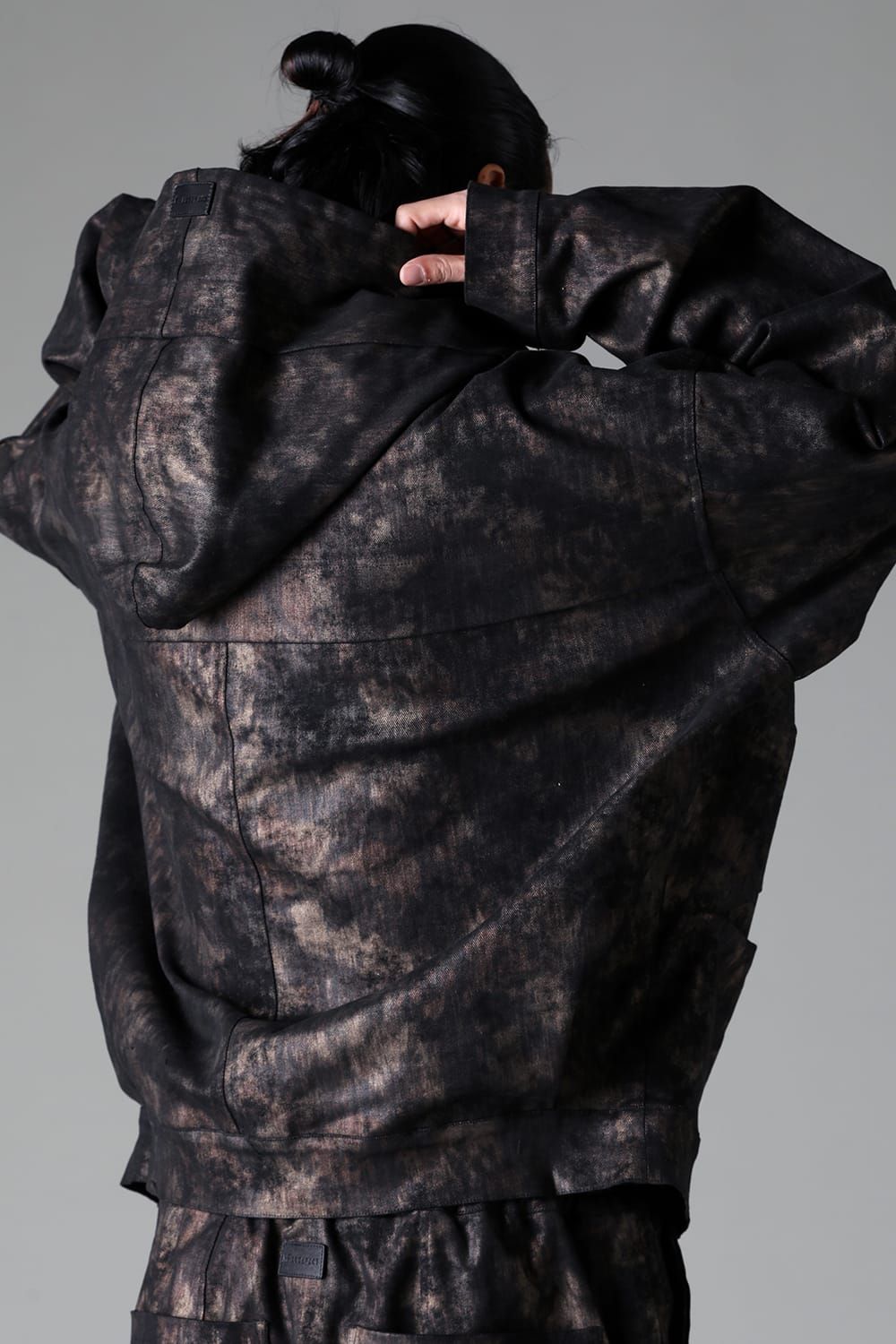 《2025AW先行予約》Metal Steam Camouflage Hooded Blouson"Black × Beige" / メタルスチームカモフラージュ フーデッドブルゾン"ブラック×ベージュ"