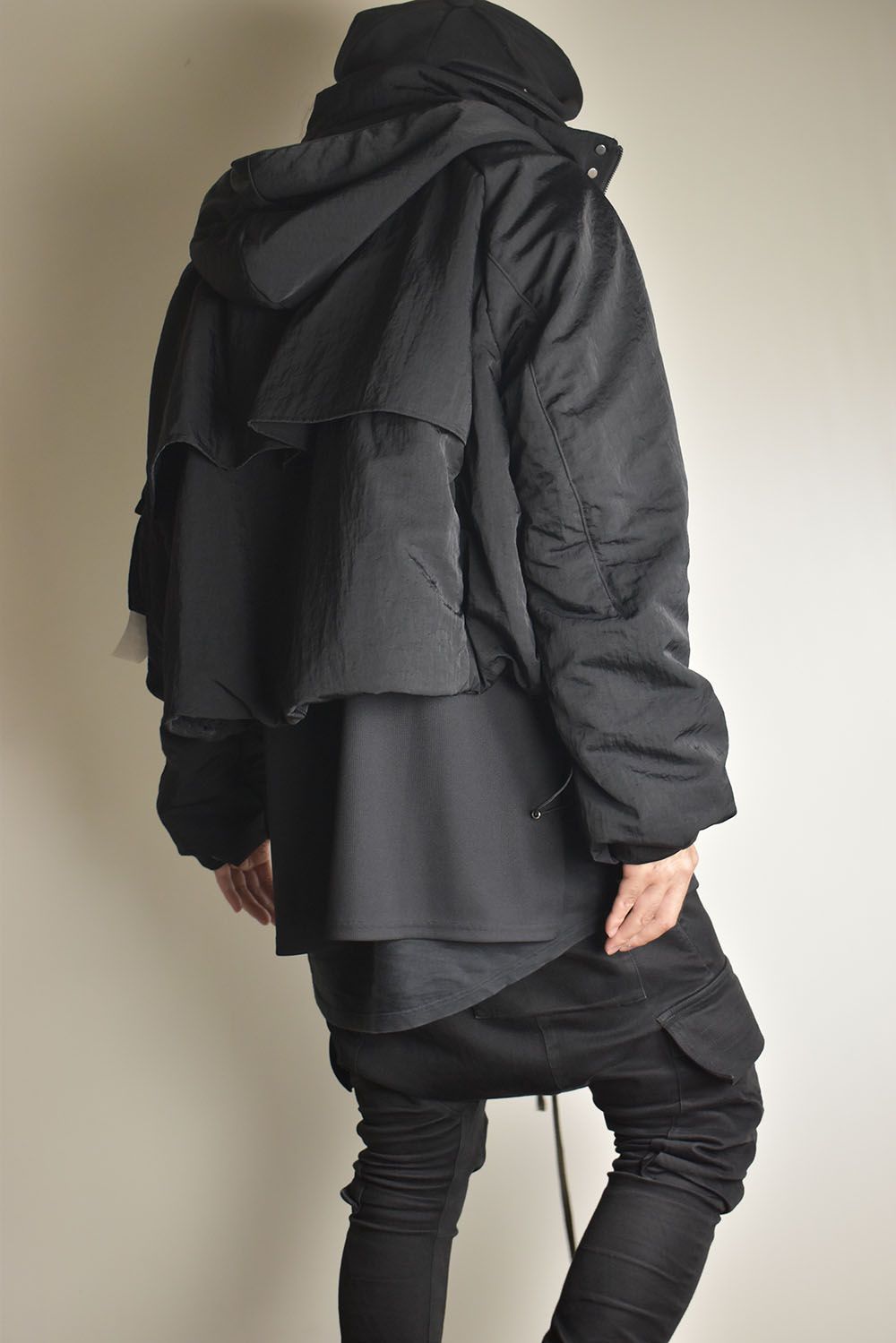 Padding Short Blouson"Black" / パディングショートブルゾン"ブラック"