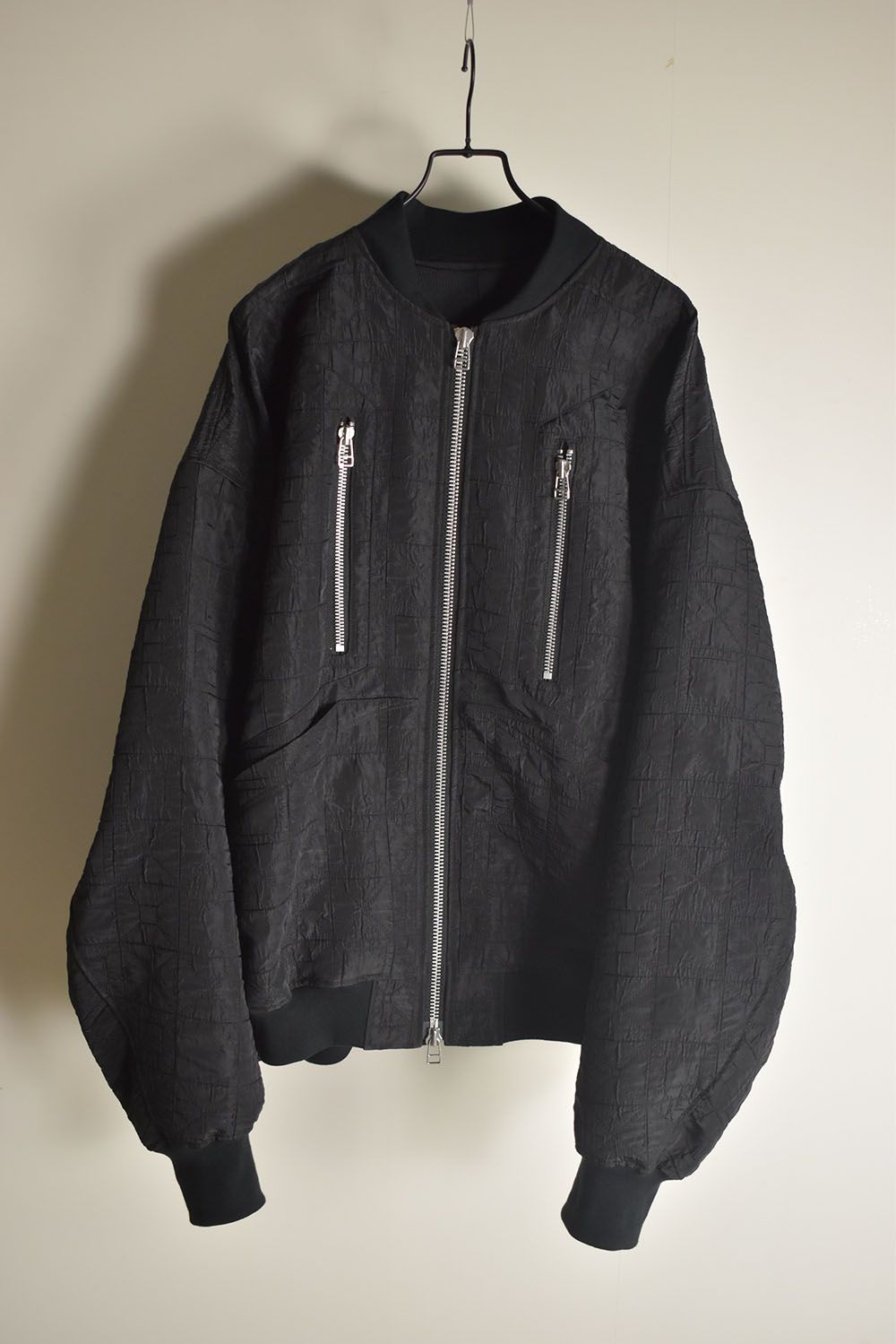 Geometry Jumbo MA-1 Blouson"Black" / ジオメトリージャンボMA-1ブルゾン"ブラック"