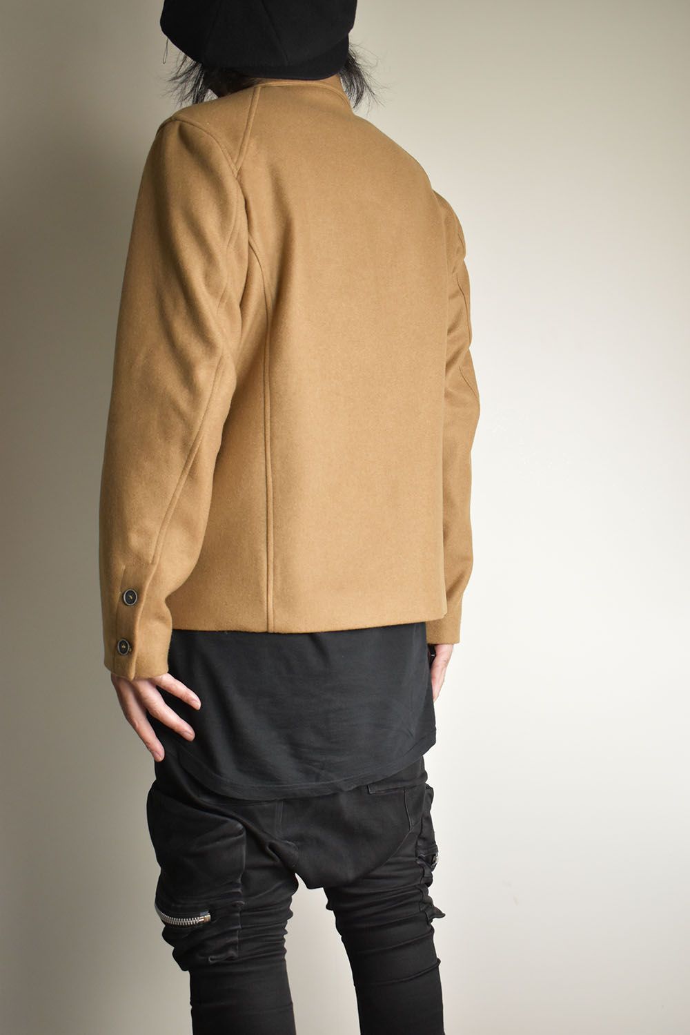 Wool Cashmere Work Jacket"Camel" / ウールカシミアワークジャケット"キャメル"