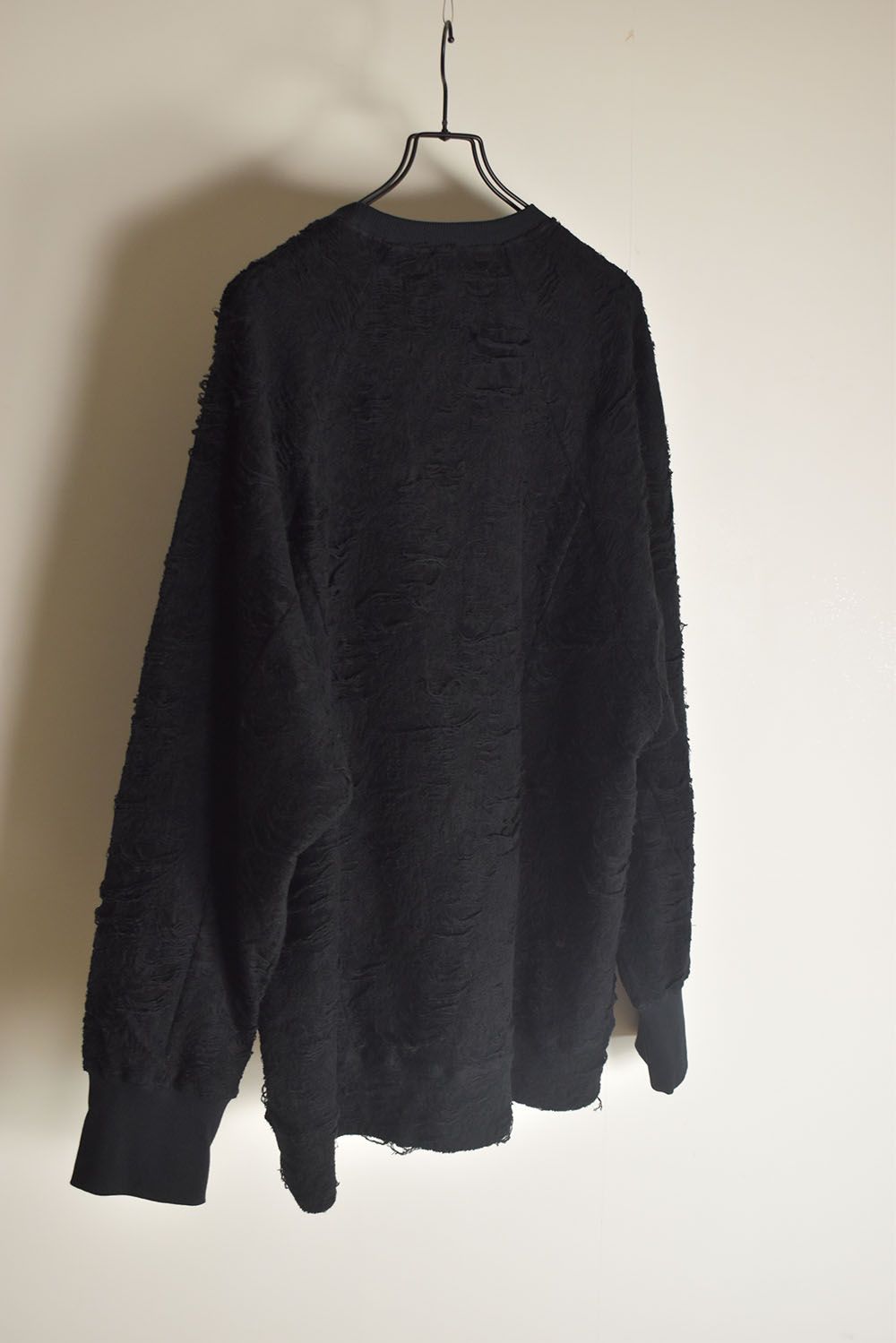Damage Pile Dolman Top"Black" / ダメージパイル ドルマントップ"ブラック"