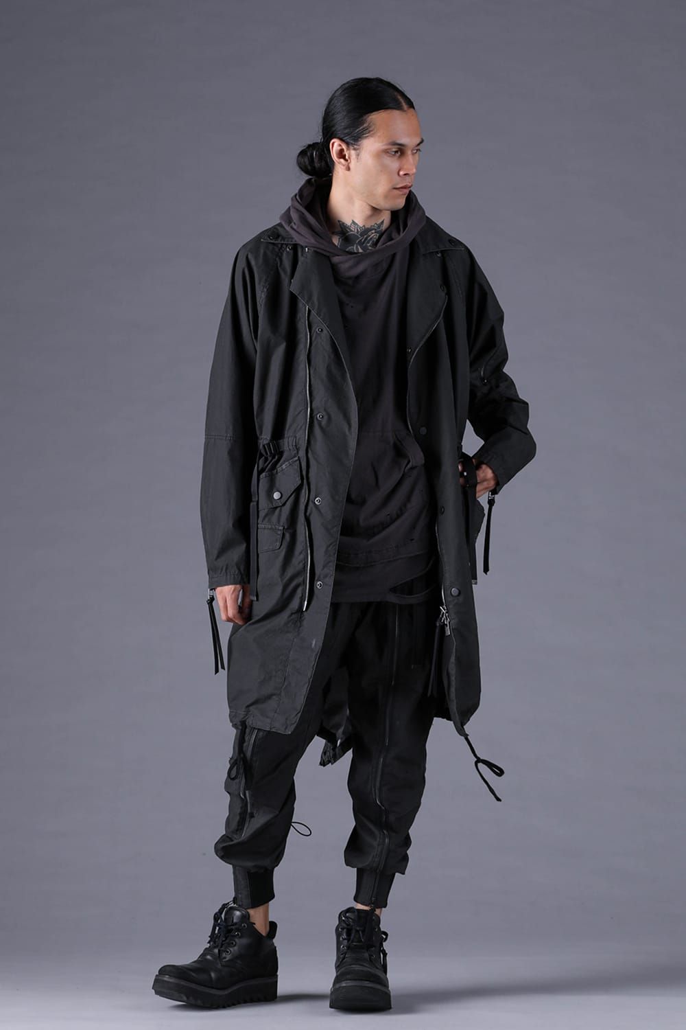 《2027SS先行予約分》Pigment-Coated Rider's Coat"Black" / 顔料コーティングライダースコート"ブラック"
