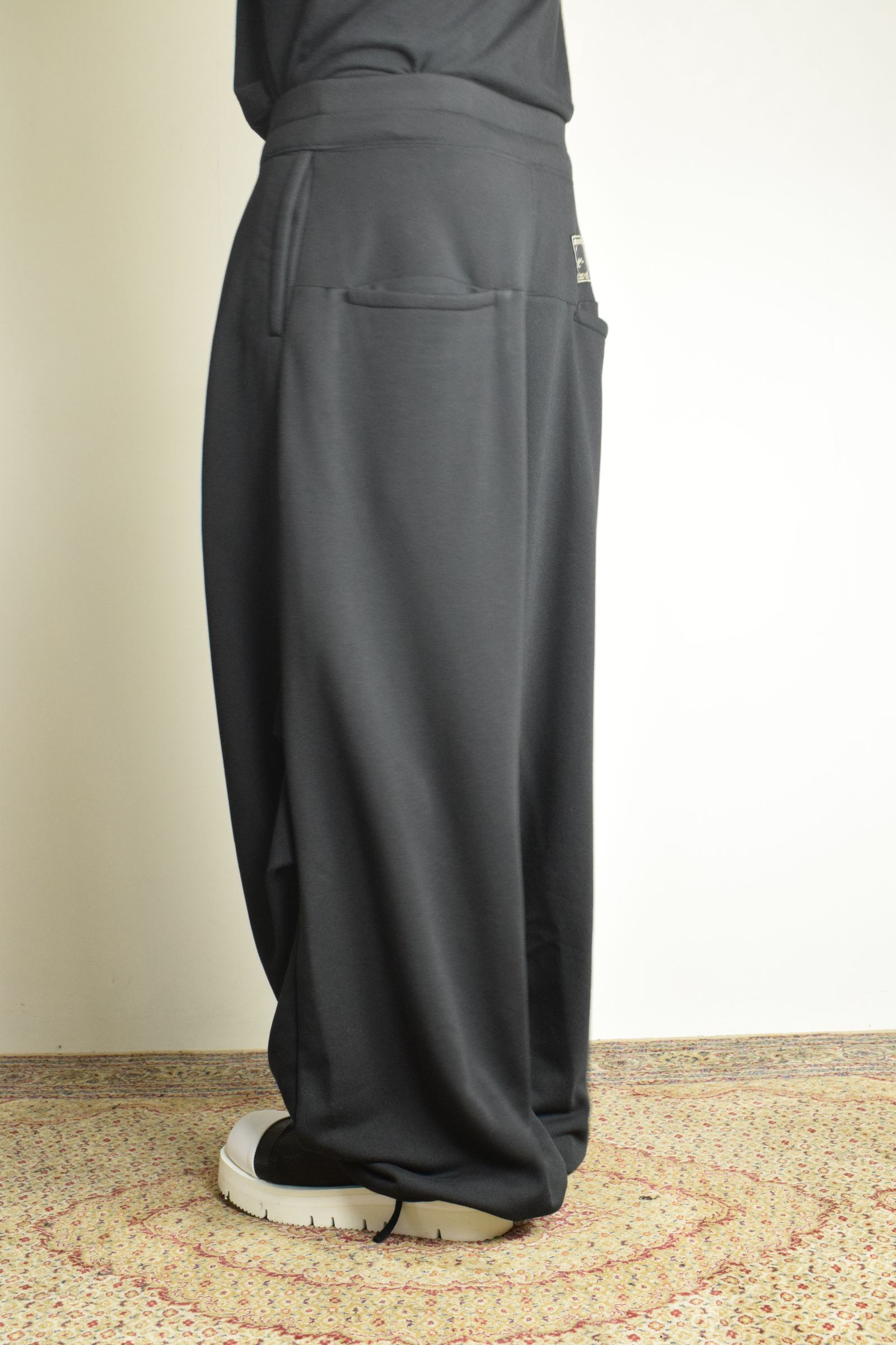 Sarouel Wide Sweat Pants"Black" / サルエルワイドスウェットパンツ"ブラック"