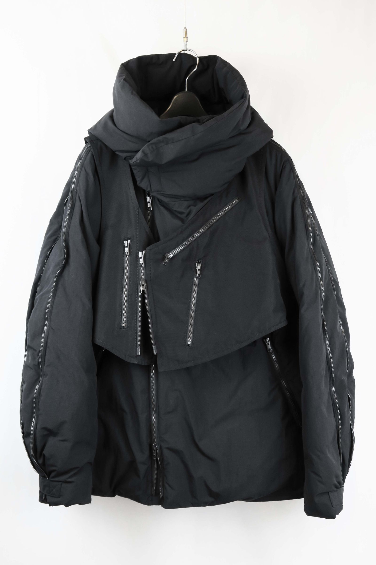 Multi Zip Down Parka Jacket (with Vest)"Black" / マルチジップダウンパーカージャケット(ベスト付き)"ブラック"