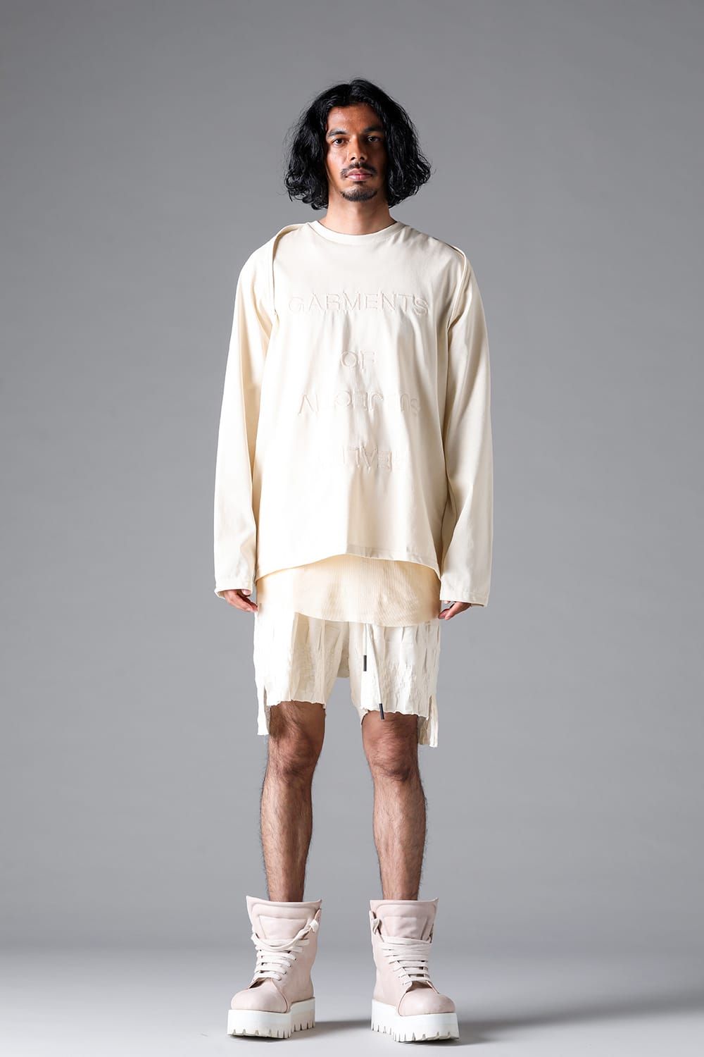 《2026SS先行予約》Gradient Plaid Pattern Shorts"Black / Cream" / グラデーションチェックパターンショーツ"ブラック/クリーム"