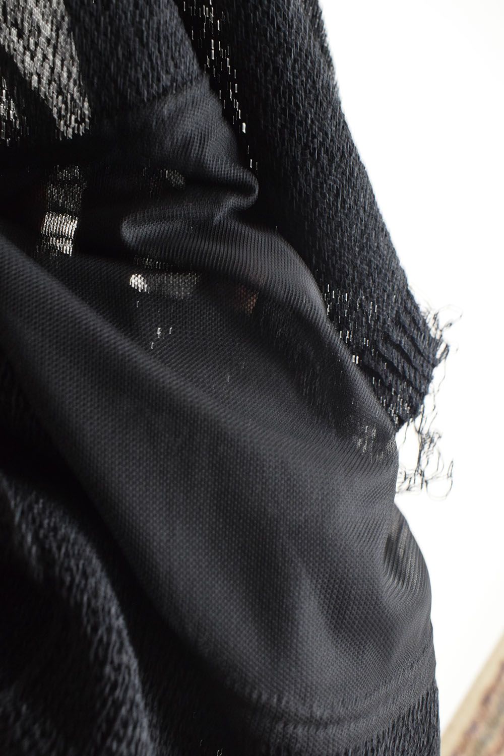 Dock Reverse Knit Tee"Black" / ドッキングリバースニットTee"Black"