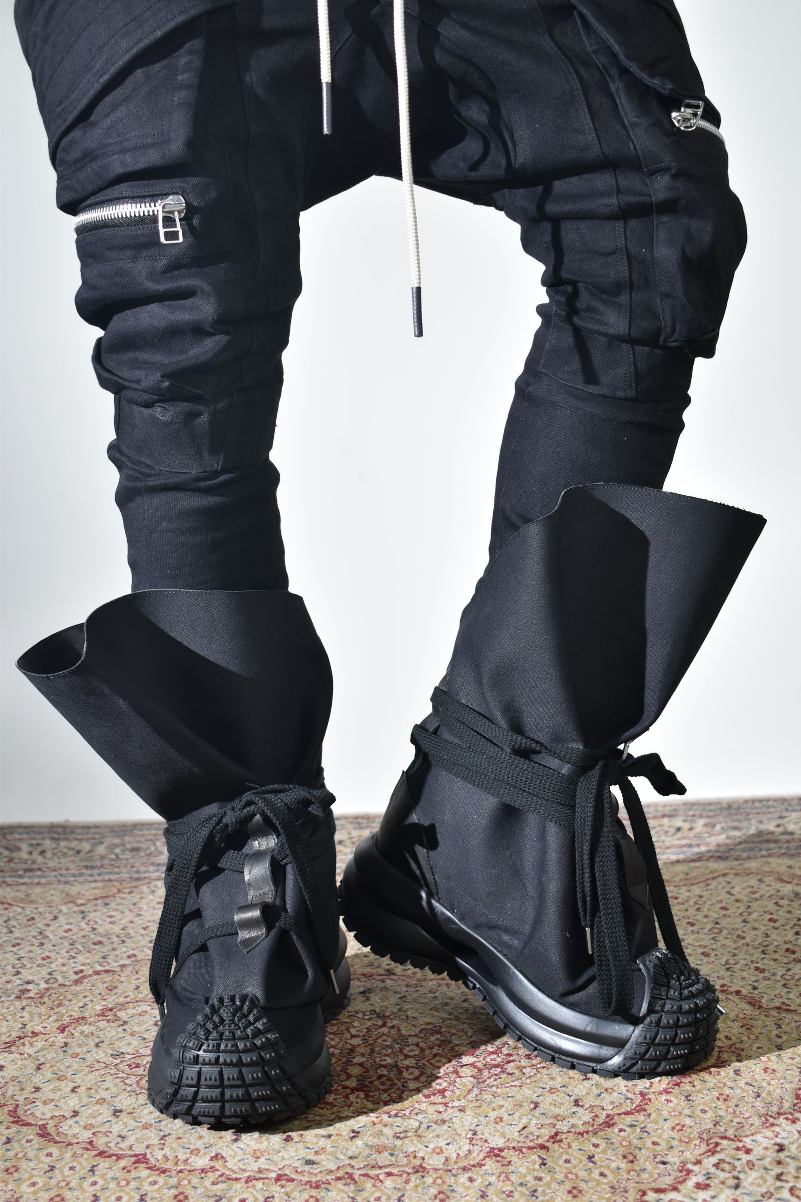 Magarimono collabo Sack Boots"Black" / MAGARIMONO コラボ サックブーツ"ブラック"