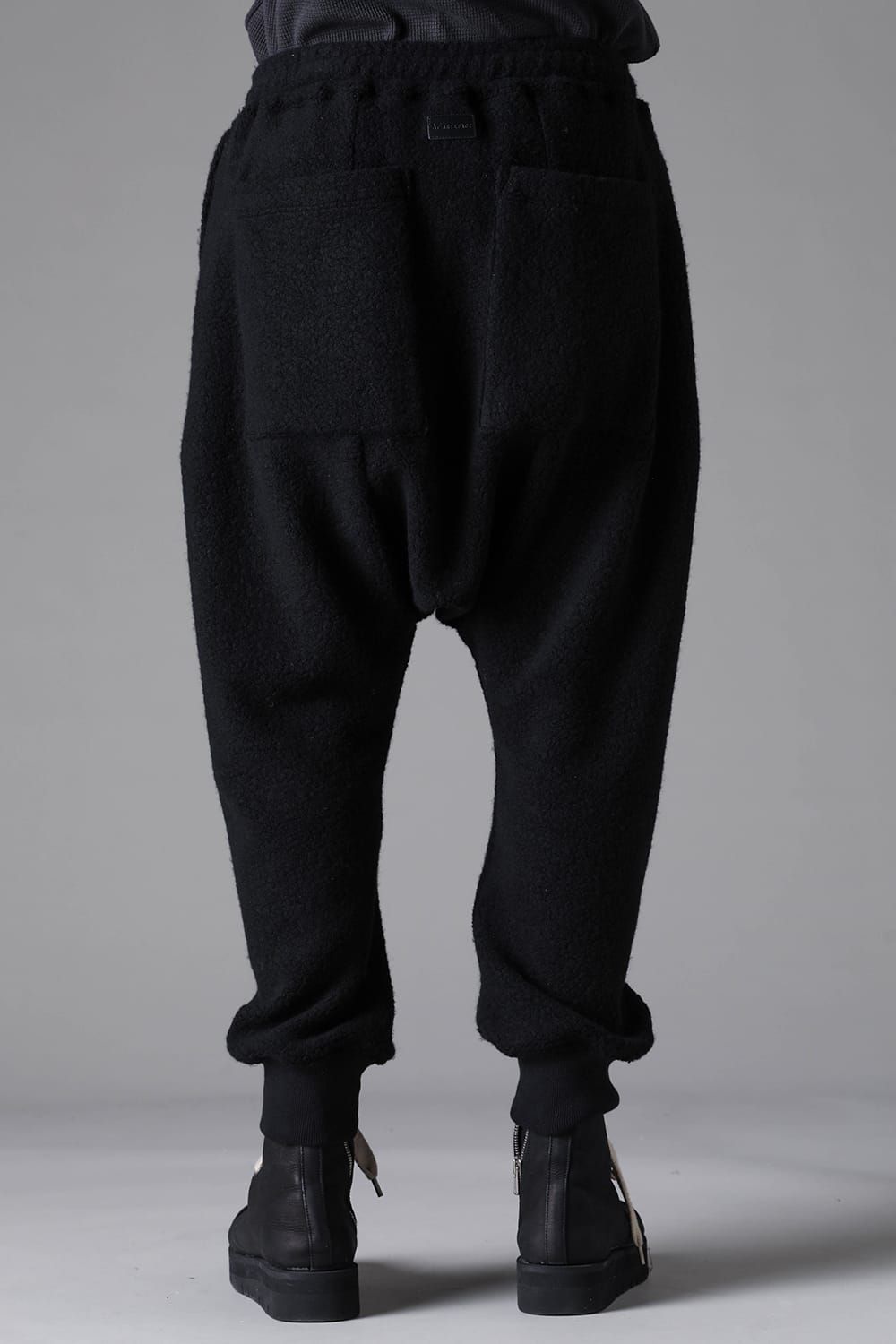 《2026AW先行予約》Sheep Pile Knit Sarrouel Easy Pants"Black / Khaki" / シープパイルニットサルエルイージーパンツ"ブラック/カーキ"