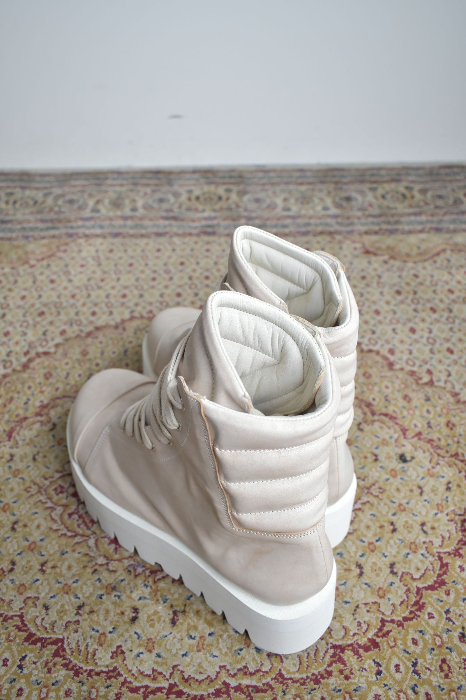 Sneaker Boots"Ash Pink×White" / スニーカーブーツ"アッシュピンク×ホワイト"