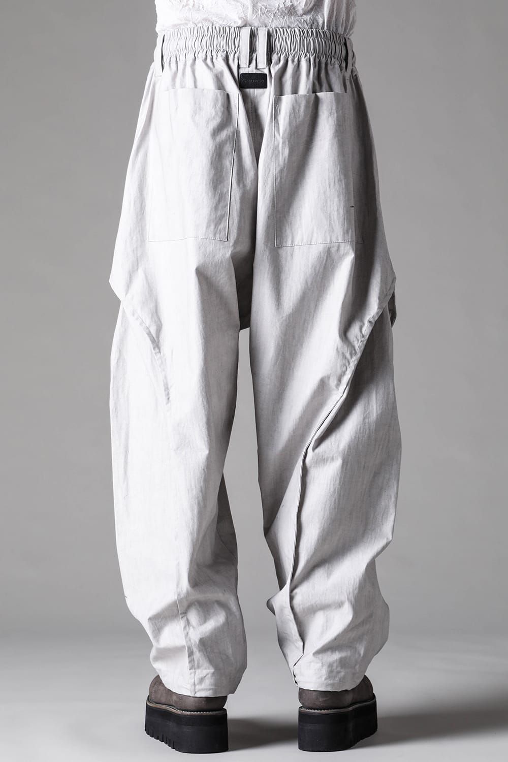 《2027SS先行予約》Sumi Dyed Side Tuck Tapared Pants"Grey / L.Grey" / 墨染サイドタックテーパードパンツ"グレー / ライトグレー"