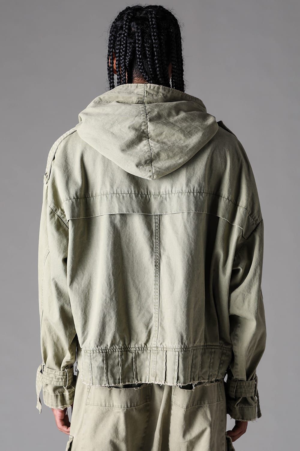 《2027SS先行予約》Hoodie Blouson "Vintage Black / Dust Grey / Dusty Olive" / フーディブルゾン "ヴィンテージブラック /ダストグレー /ダスティオリーブ"