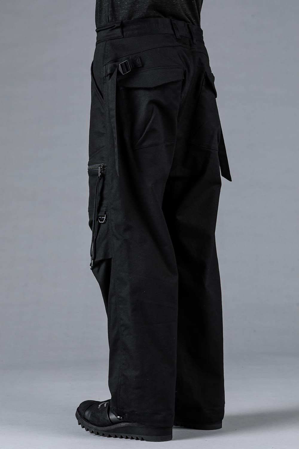 Jersey-like Denim Work Baggy Pants “Black" / ジャージーライクデニムワークバギーパンツ"ブラック"