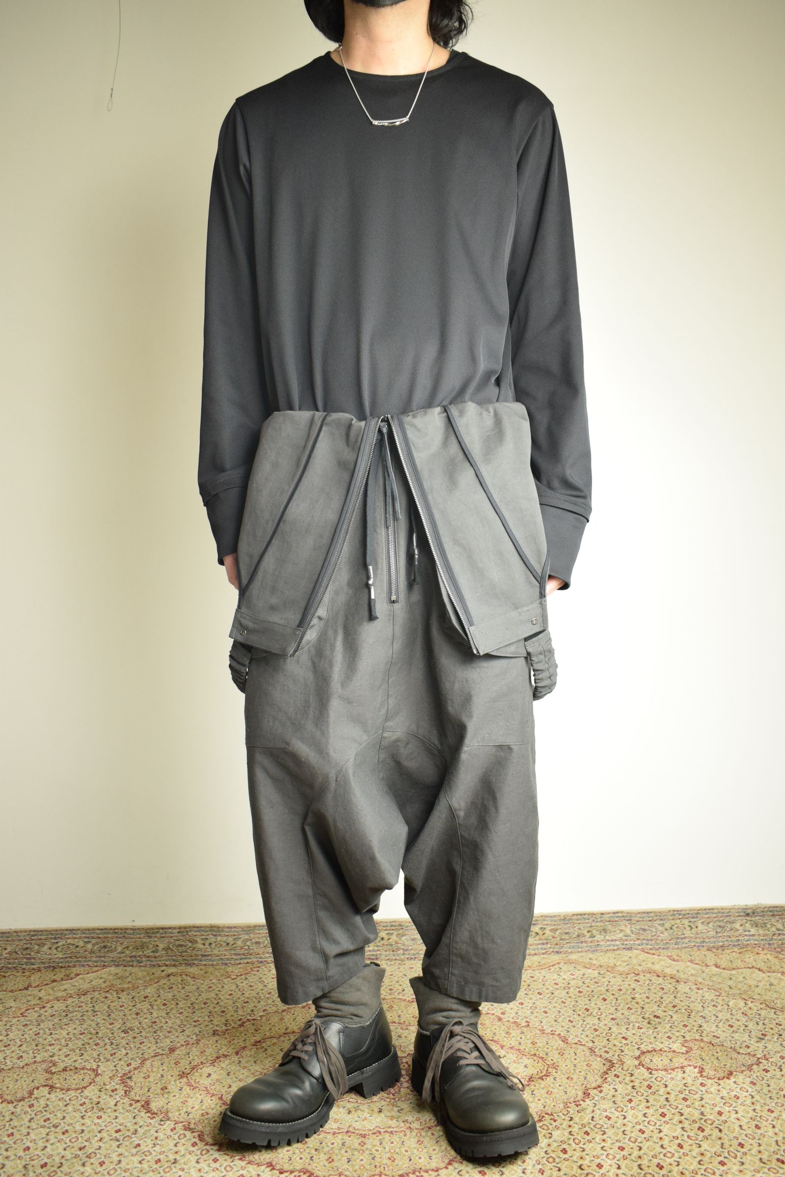 Deep Crotch Over All"Charcoal" / ディープクロッチオーバーオール"チャコール"