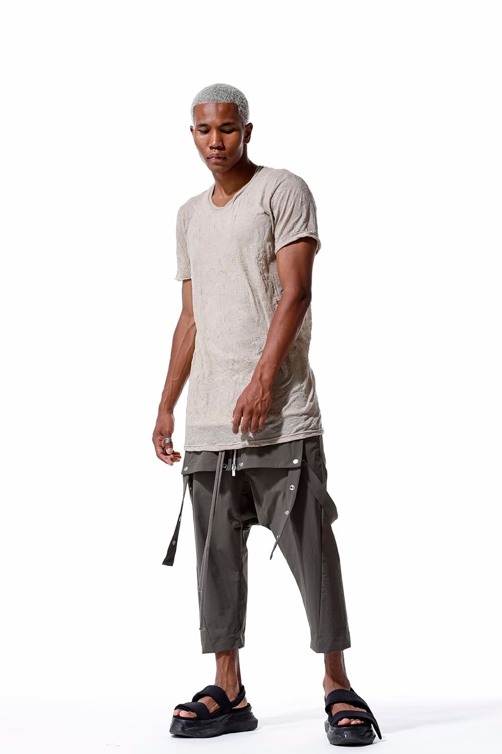 《2026SS先行予約》Gauze Washer Crew Neck Tee "Black/White/Ivory/Beige/Grey"/ガーゼワッシャークルーネックTee"ブラック/ホワイト/アイボリー/ベージュ/グレー"