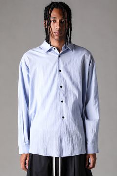 《2027SS先行予約》Buck Button Shirts"Black / Blue /L.Pink / Ivory" / バックボタンシャツ "ブラック / ブルー / ライトピンク /アイボリー"