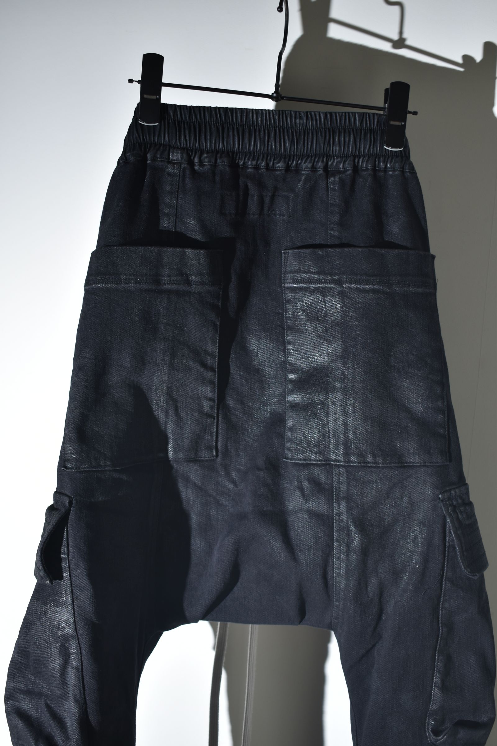Coating Cargo Saroel Skinny"Black" / コーティングサルエルカーゴスキニー"ブラック"