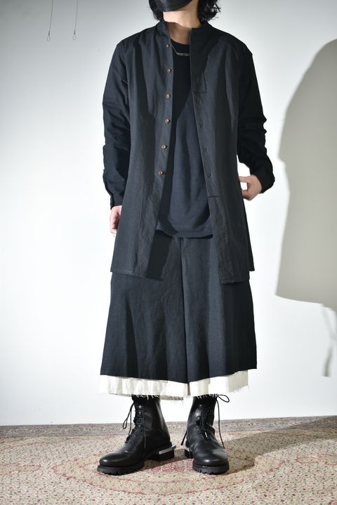 レイヤードで魅せるkujakuのハーフパンツ