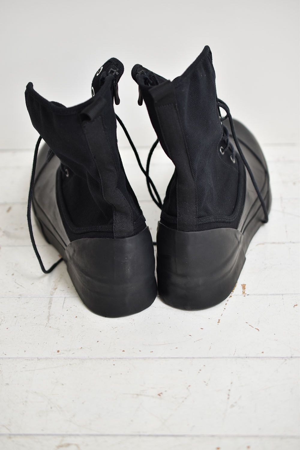 Side Zip Sneaker"Black"/サイドジップスニーカー"ブラック"