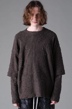 《2026AW先行予約》Layerd Long Sleeve"Black / Khaki" / レイヤードロングスリーブ"ブラック/カーキ"