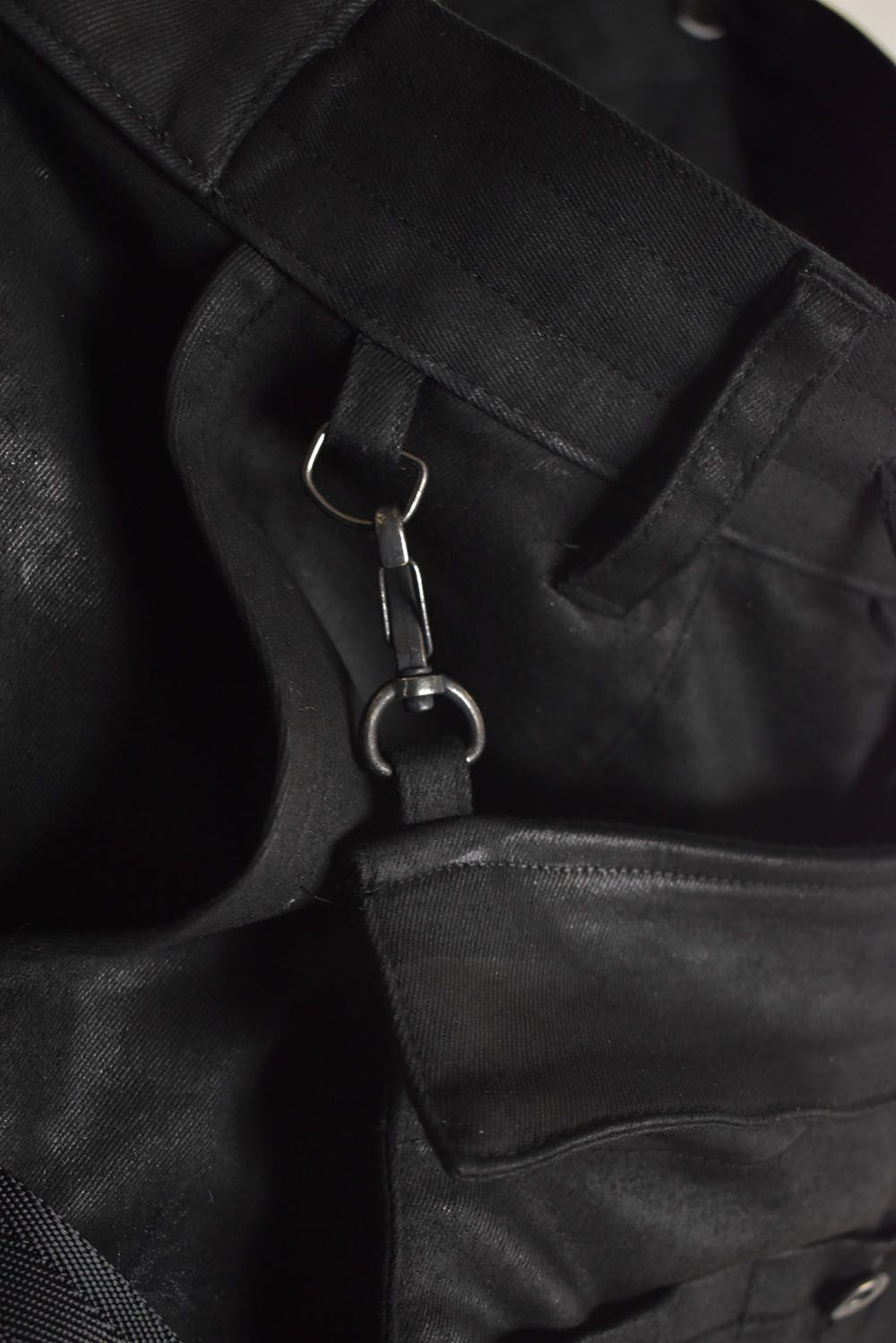 Product Coating Bag Attached Cargo Jogging Pants"Black" / 製品コーティングバッグアタッチドカーゴジョグパンツ"ブラック"