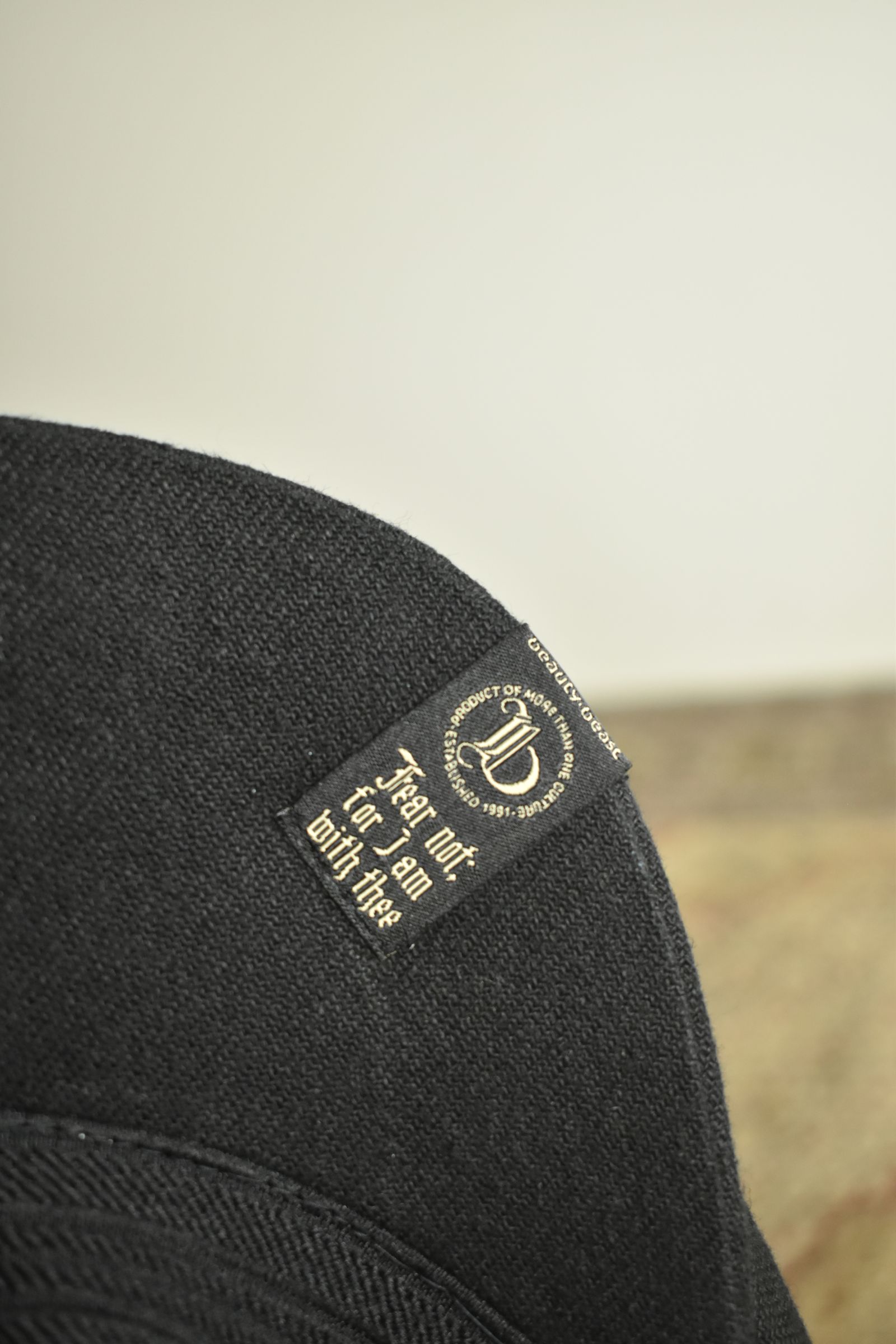 Backbrushed Twill Casquette "Black" / バックブラッシュドツイルキャスケット"ブラック"