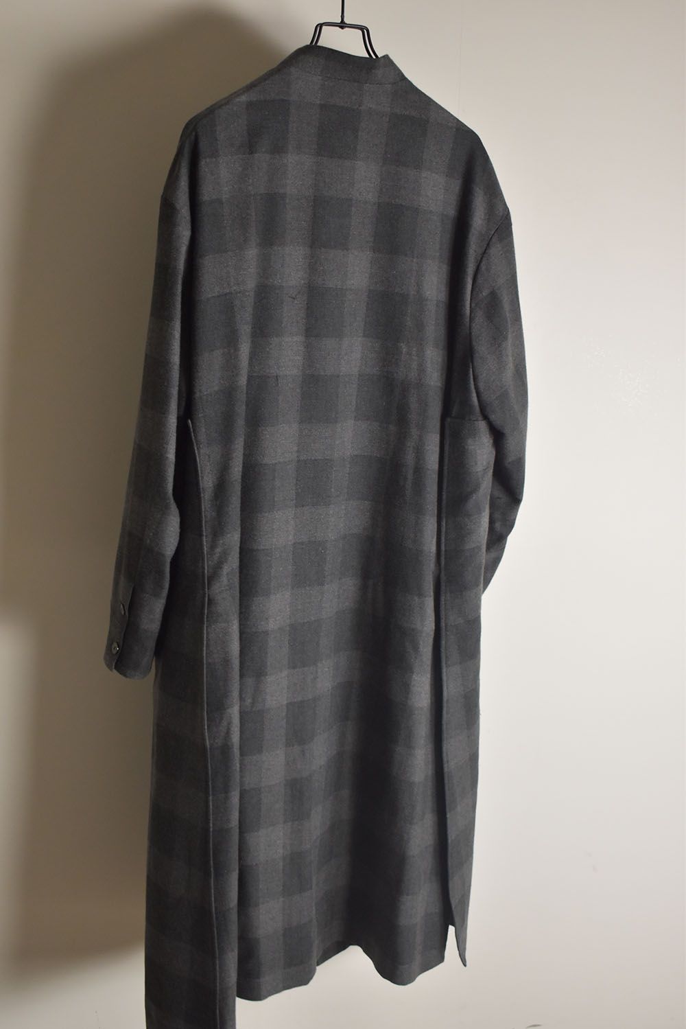 Mao Collar Long Coat"Grey" / マオカラーロングコート"グレー"