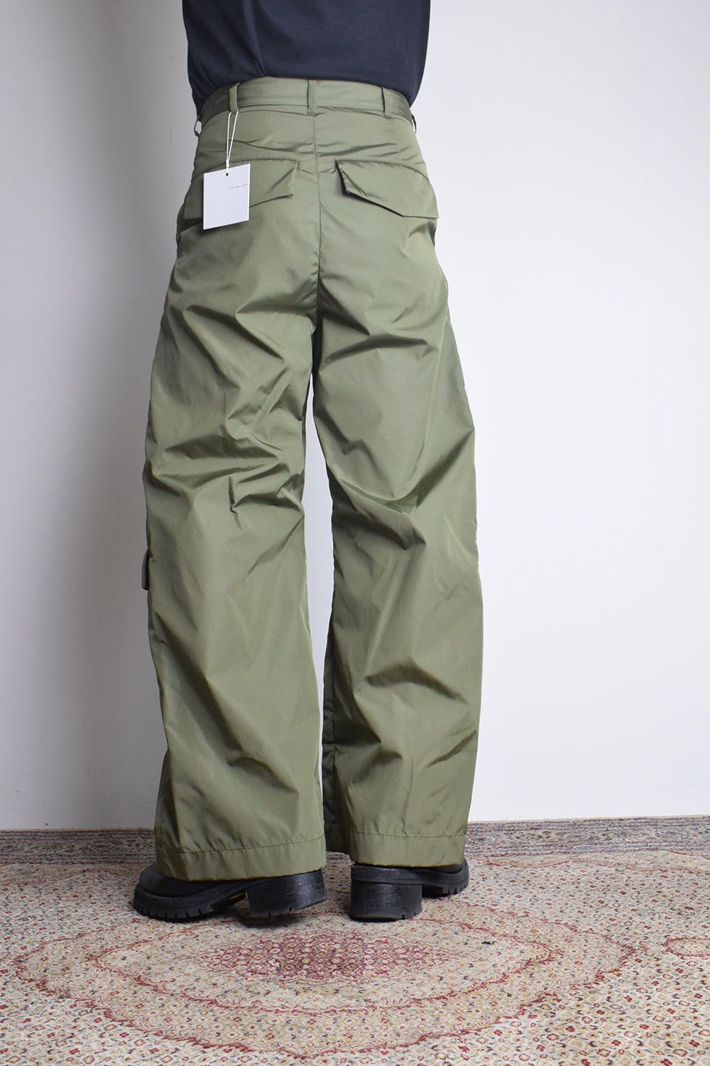 Shingle Flap Baggy Trousers "Military Green" / シンフラップバギートラウザー"ミリタリーグリーン"