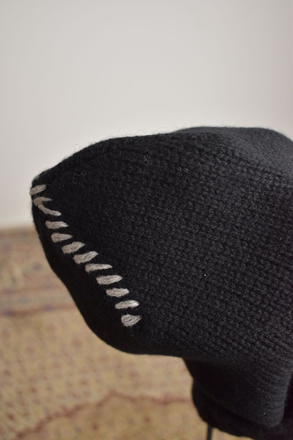 Over Lock Knit Cap"Black" / オーバーロックニットキャップ"ブラック"