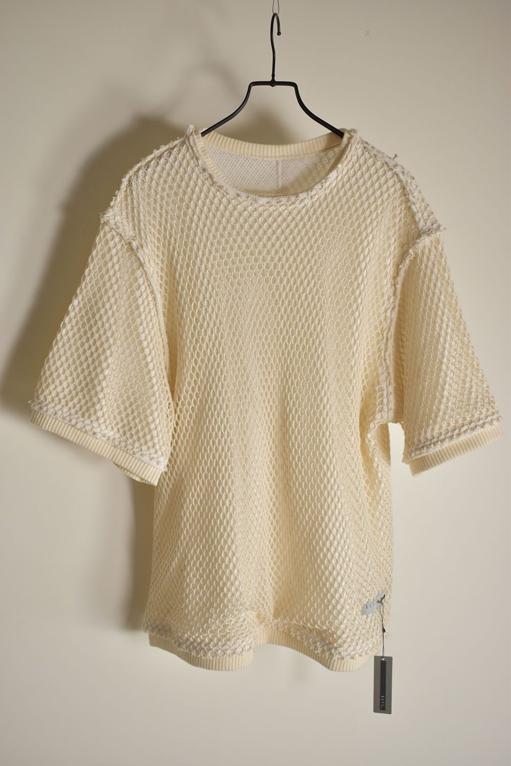 Mesh Half Sleeve Tee"Ecru" / メッシュハーフスリーブTee"エクリュ"