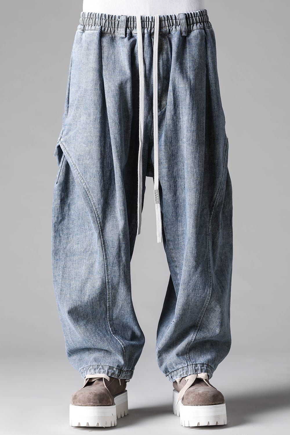 《2027SS先行予約》Side Tuck Tapared Pants"Blue" / サイドタックテーパードパンツ"ブルー"
