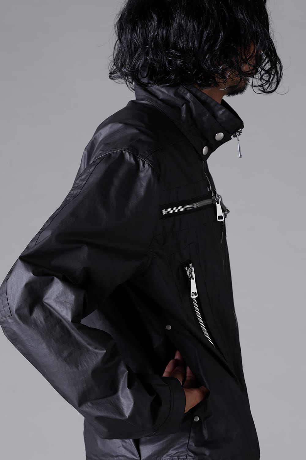 《2026SS先行予約》Coating Zip Blouson"Black" / コーティングジップブルゾン"ブラック"