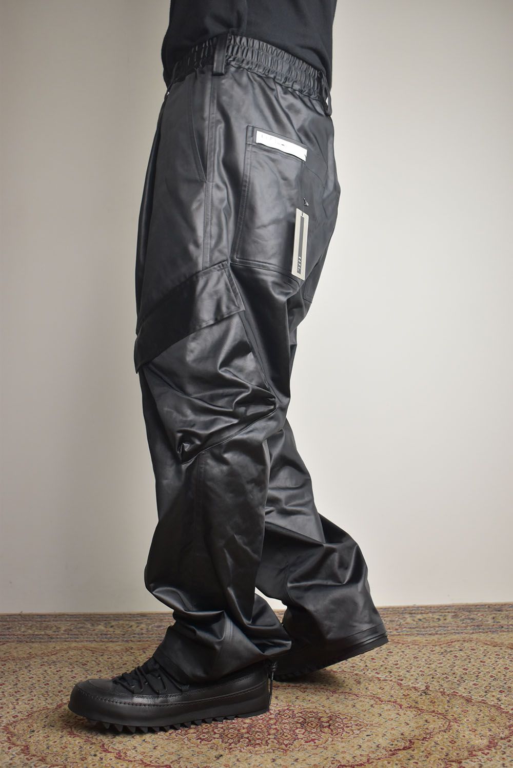 Heavy Satin Cargo Pants"Black" / ヘビーサテンカーゴパンツ"ブラック"