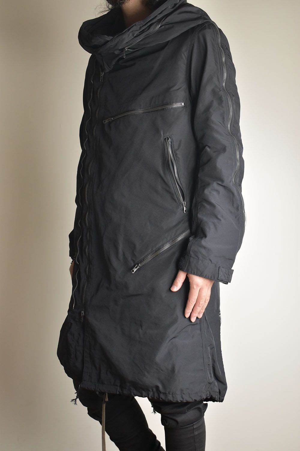 Multi Zip Military Parka Coat"Black" / マルチジップミリタリーパーカーコート"ブラック"