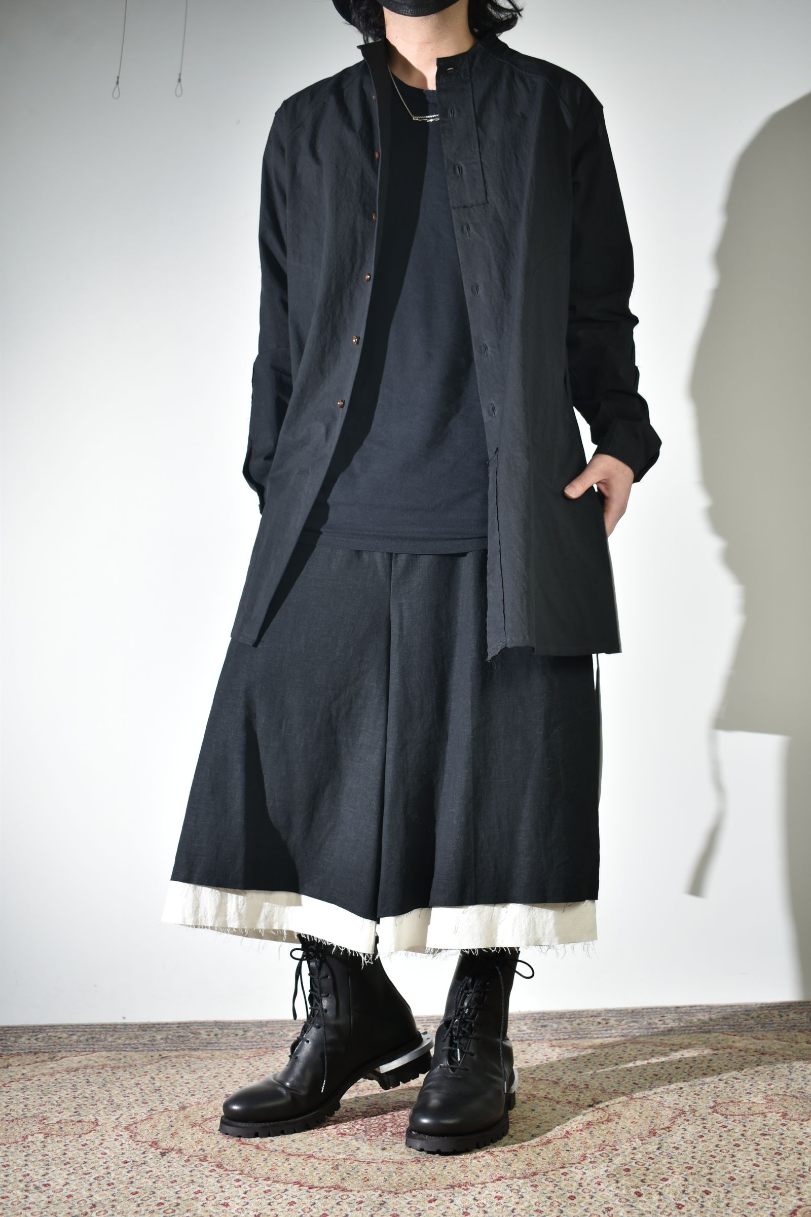 レイヤードで魅せるkujakuのハーフパンツ