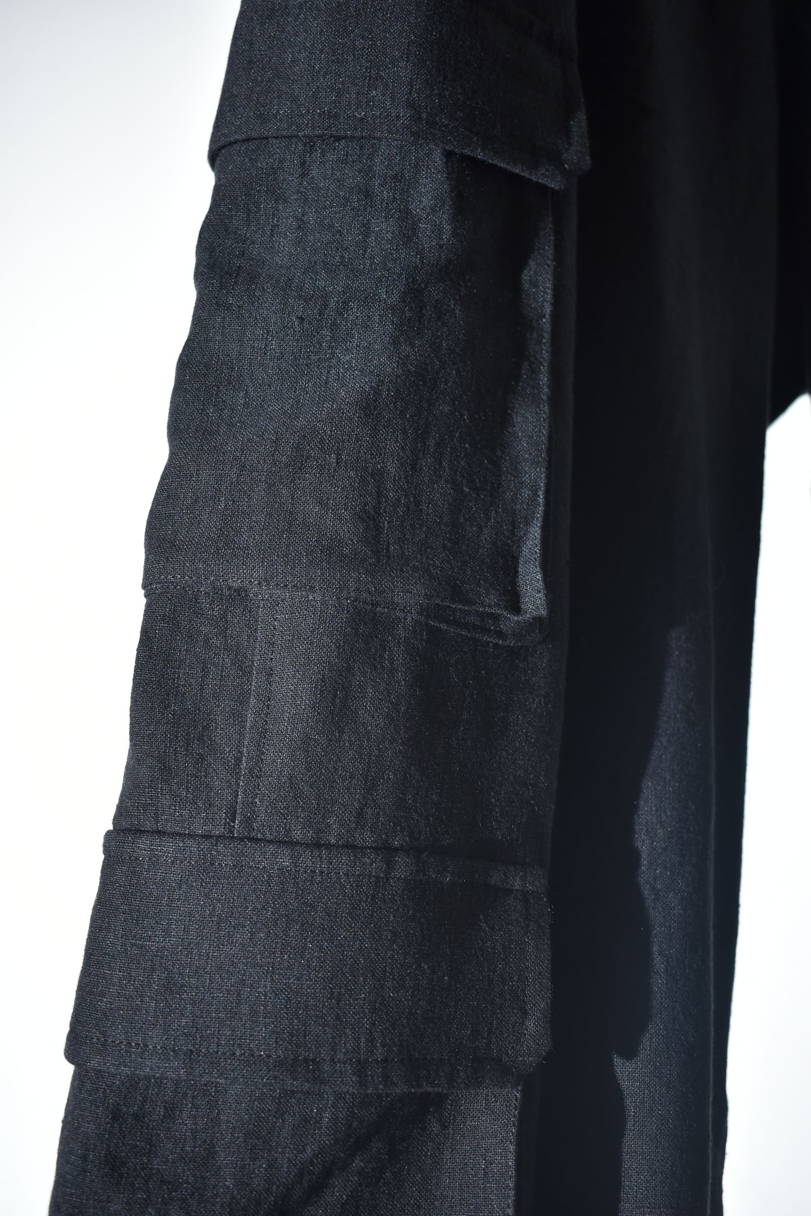 Linen Cargo Pants "Black" / リネンカーゴパンツ"ブラック"
