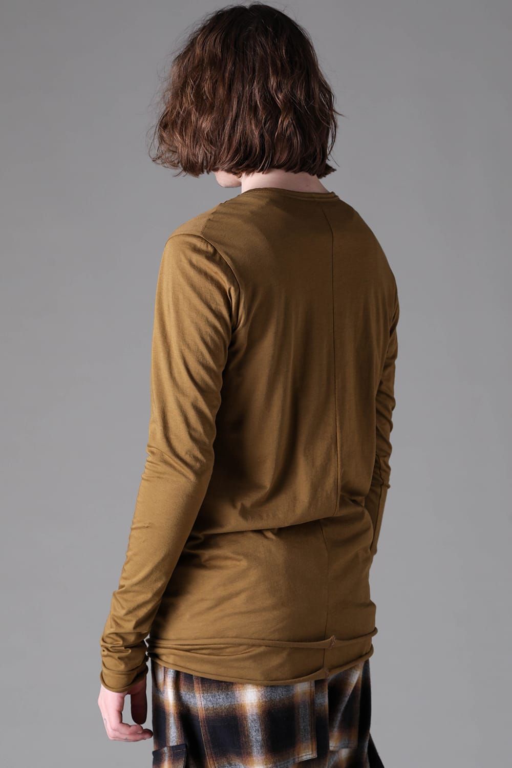 《2026AW先行予約》Layerd Crew Neck Long Sleeve"Black / Mustard yellow /Grey /White" / レイヤードクルーネックロングスリーブ"ブラック/マスタードイエロー/グレー/ホワイト"