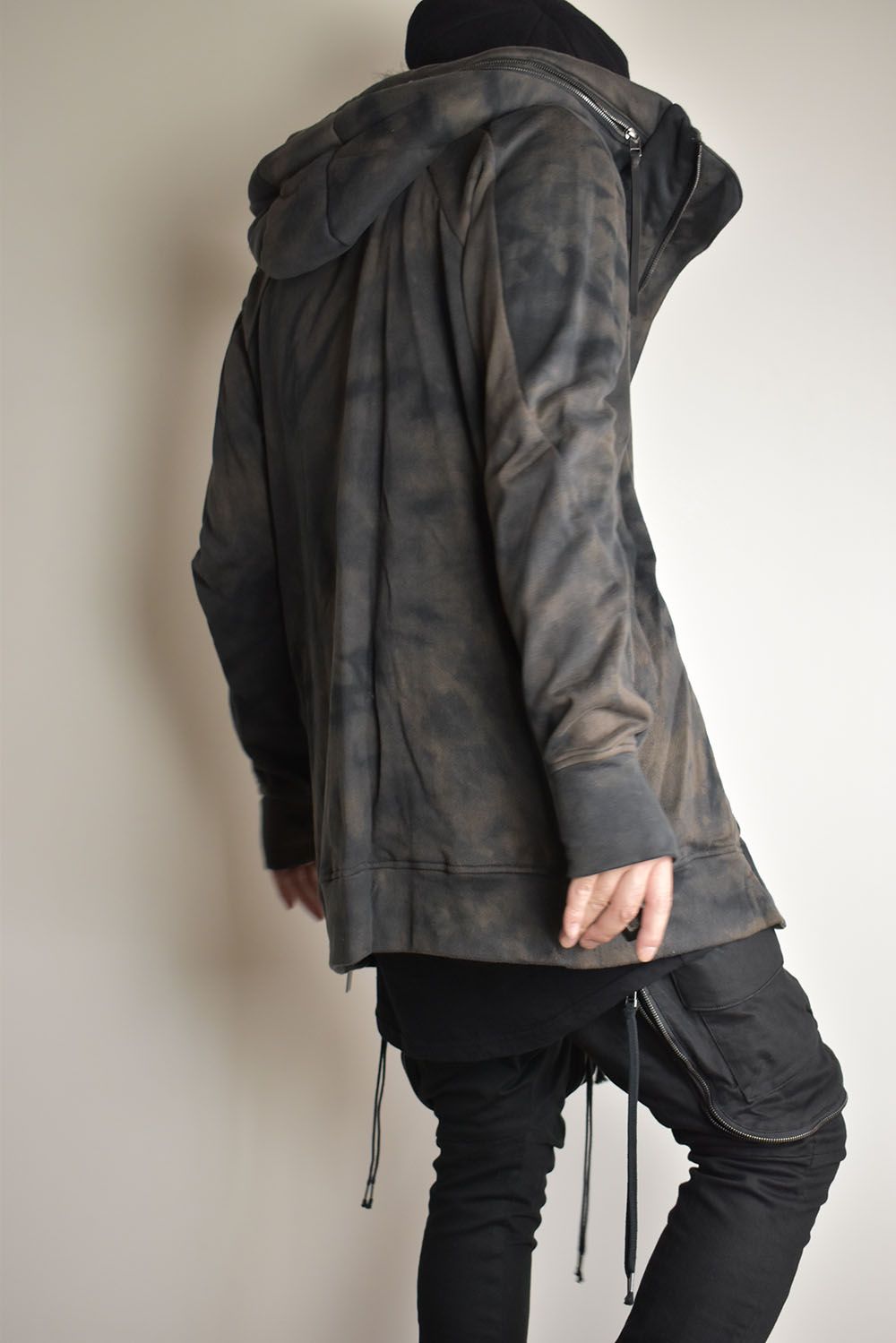 Non Ply Yarn Lined Hooded Jacket"Dust" /  無撚糸裏毛フーデッドジャケット"ダスト"