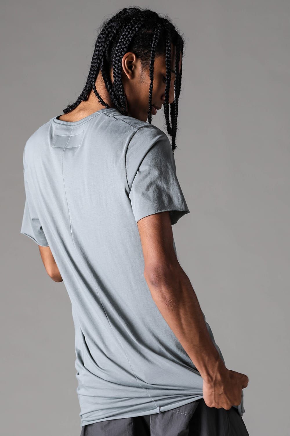《2027SS先行予約》Albini Airy Crew Neck Tee"Black / Sage Green / Brown / L.Grey / White" /  アルビニエアリークルーネックTee"ブラック /セージグリーン /ブラウン /ライトグレー/ホワイト"