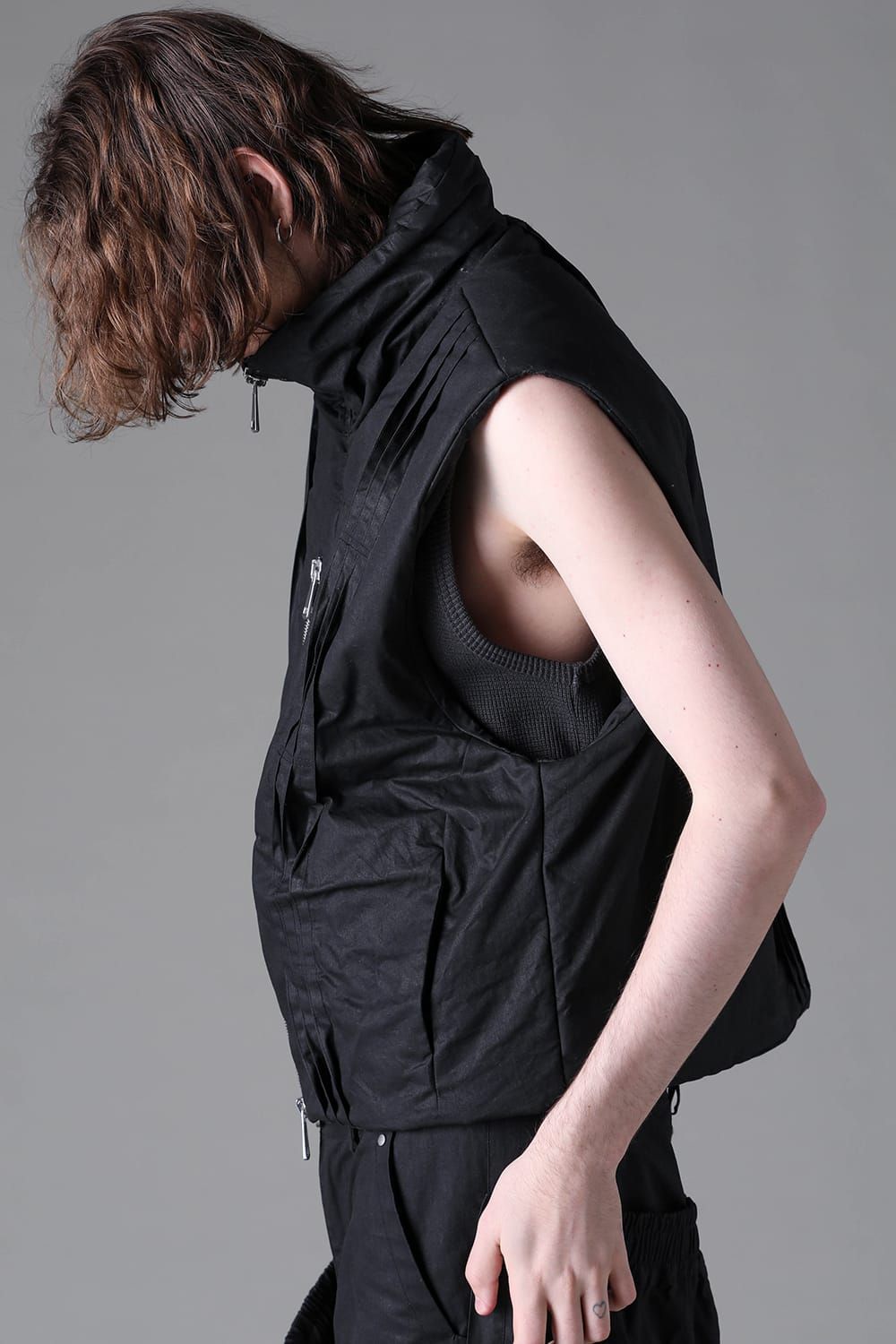 《2026AW先行予約》Padded High Neck Vest"Black" /  パデッドハイネックベスト"ブラック"