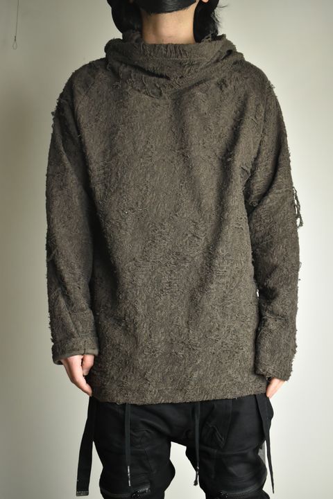 《2026AW先行予約》Twisted Hoodie Pullover"Khaki" / ツイストフーディプルオーバー"カーキ"